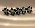 Pure Silver Blue Color Flowers Pack of 5 Pcs Total 11g