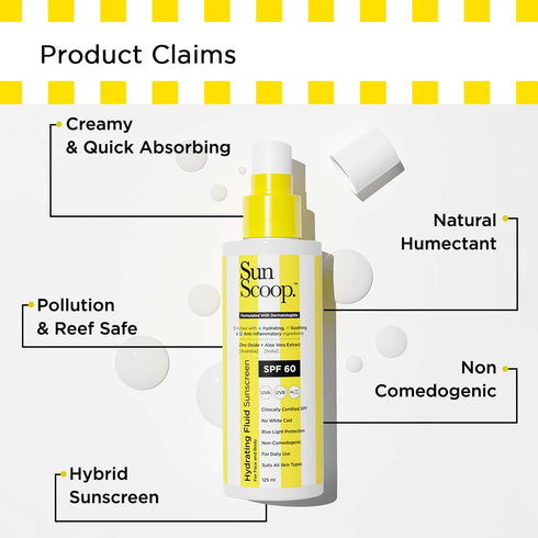 Innovist Hydrating Fluid Sunscreen |For Face and Body | SPF 60 | PA++++