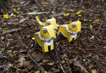 BOX SET of 12 DIY Mini Endangered Animals Paper Craft Kits