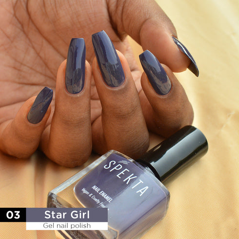 Spekta Gel Shine Nail Polish 03 Star Girl Smokey Purple
