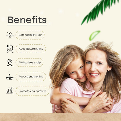 Belle Organics Rice Water Shampoo with Aloevera For Soft and Shiny Hair