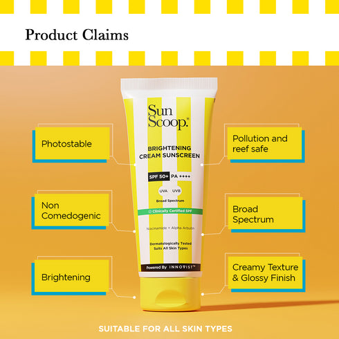 Innovist Brightening Cream Sunscreen | SPF 50 | 45 g
