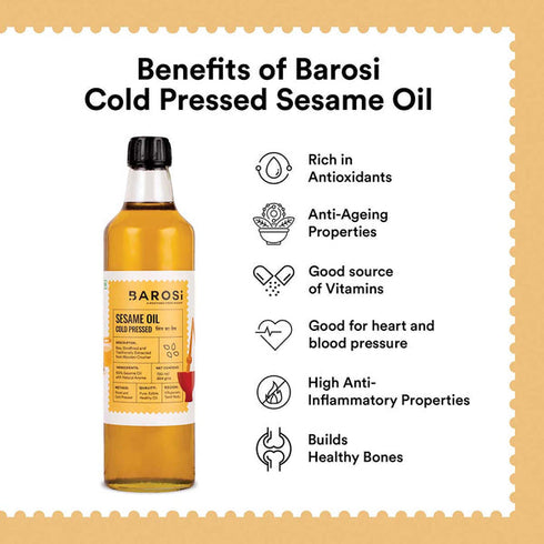 Barosi Groundnut Oil & Sesame Oil Combo