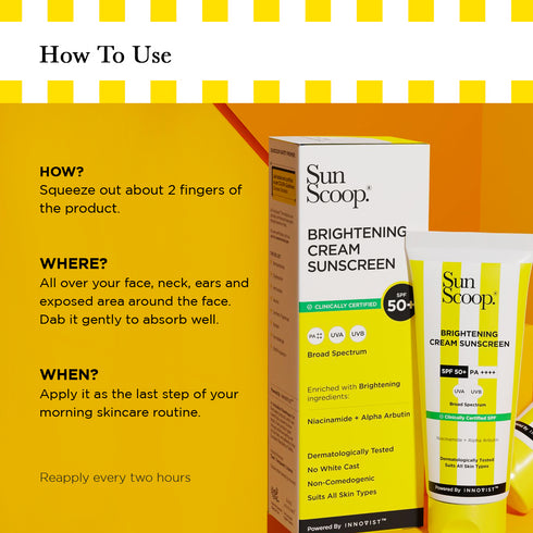 Innovist Brightening Cream Sunscreen | SPF 50 | 45 g