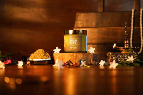 Shesha Ayurveda Yellow Kasturi Manjal Face Pack