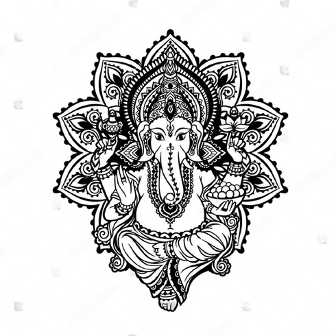 Indian Pooja Backdrop Cloth/Ancient temples/Wedding Decor/Ganesha /Pichwai Cow/Pooja decor/Party Events/Decoration/Fabric 3D printing/Kolam Pooja Print/Venkateswara