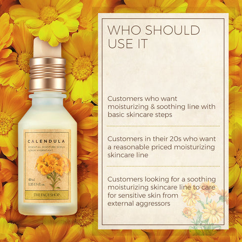 The Face Shop Calendula Essential Moisture Serum 40ml