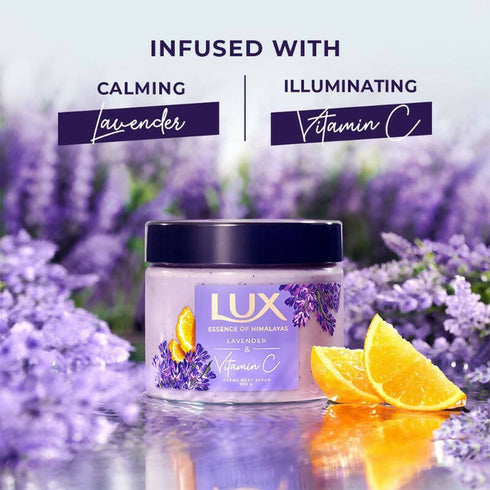 Lux Essence Of Himalayas Lavender And Vitamin C Creme Body Scrub