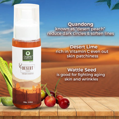 Organic Harvest Desert Toner For Deep Hydration