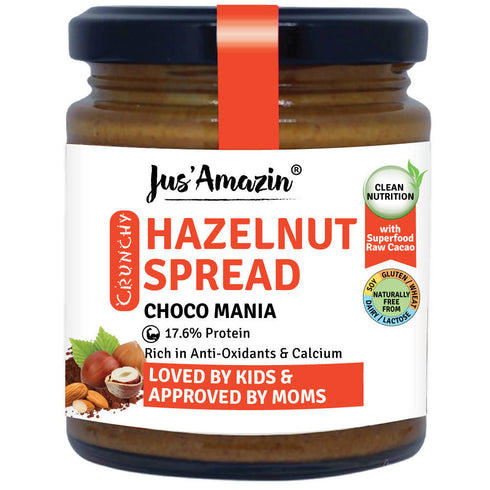 Jus Amazin Hazelnut Spread Crunchy | Choco Mania