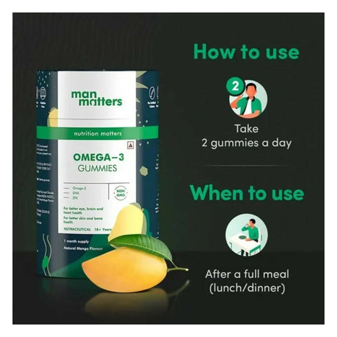 Man Matters Omega 3 Gummies