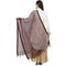 A R Silk Cotton Square Regular Dupatta Coffee Color Dupatta