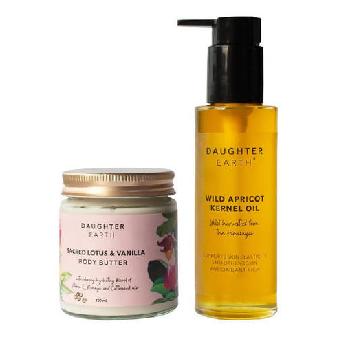 Daughter Earth Sacred Lotus and Vanilla Body Butter and Wild Apricot Kernel Oil