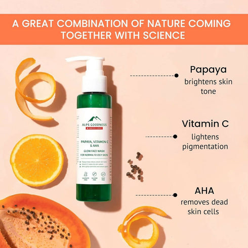 Alps Goodness Papaya Vitamin C and AHA Glow Face Wash