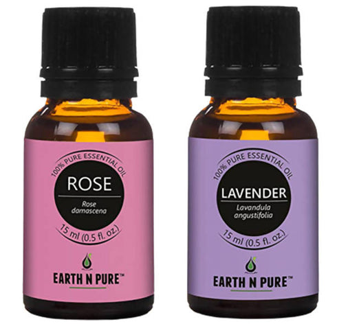 Earth N Pure Lavender and Rose Essential Oils