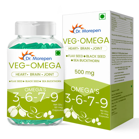 Dr. Morepen Veg-Omega Omega's 3 6 7 9 Vegetarian 60 Capsule