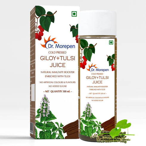 Dr. Morepen Cold Pressed Giloy-Tulsi Juice 500ml