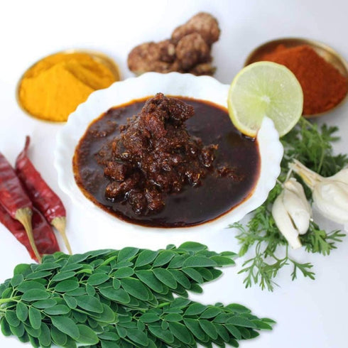 Prakruthi Munagaku Pickle | Drutick Leaves Achaar