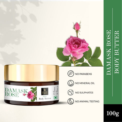 Good Vibes Damask Rose Glow Body Butter 100g