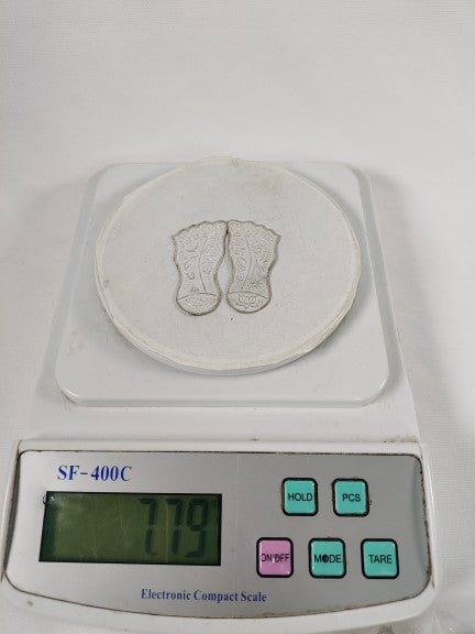 Pure Silver Laxmi Paduka 7.79 Grams