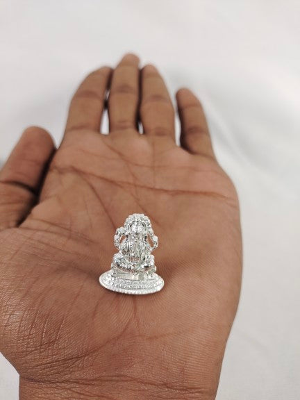 Pure Silver Ganesh 4 Grams 1 pcs