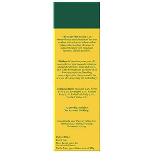 Biotique Bio Pineapple Fresh Foaming Cleansing Gel for Normal to Oily Skin 120 ml