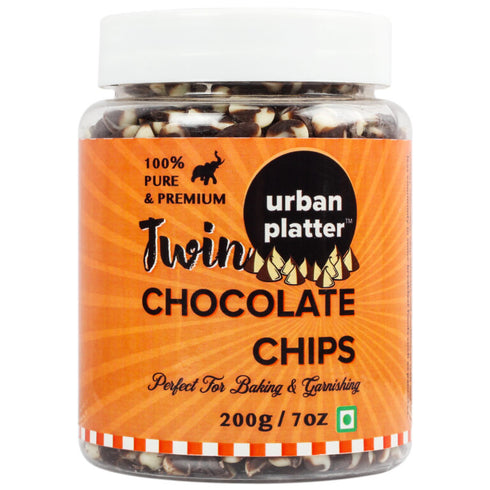Urban Platter Dark & White Twin Choco Chips 200g