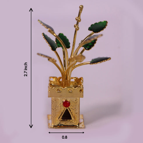 Pure Silver Tulsi Plant 17.02g