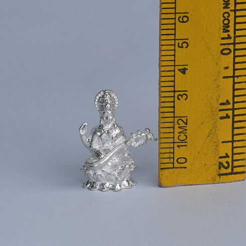 Pure Silver Saraswathi Idol Soild 33.5g
