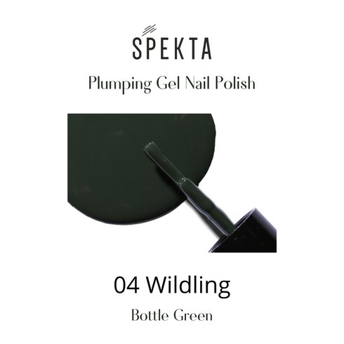 Spekta Gel Shine Nail Polish 04 Wildling Bottle Green