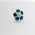 Pure Silver Blue Color Flowers Pack of 5 Pcs Total 11g