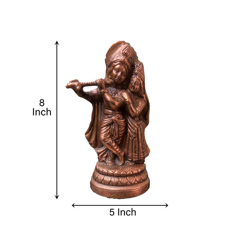 Radha Krishna Bronze Idol
