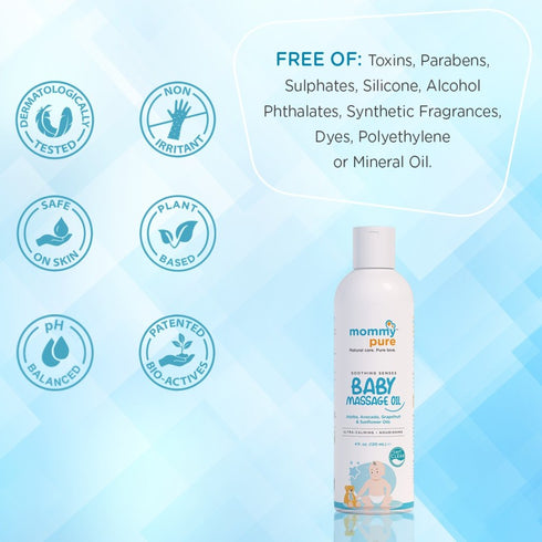 Mommypure Soothing Senses Baby Massage Oil 120g