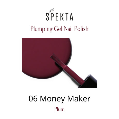 Spekta Gel Shine Nail Polish 06 Money Maker Plum