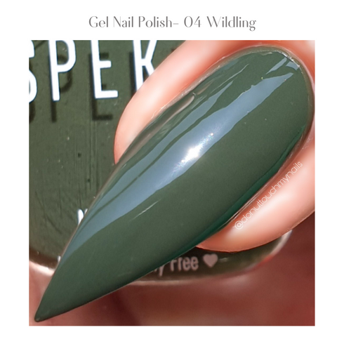 Spekta Gel Shine Nail Polish 04 Wildling Bottle Green