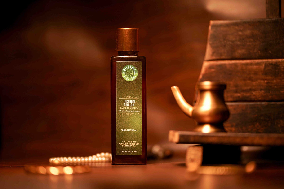 Shesha Ayurveda Lakshadi Ayurvedic Baby Massage Oil 200ml PUSHMYCART