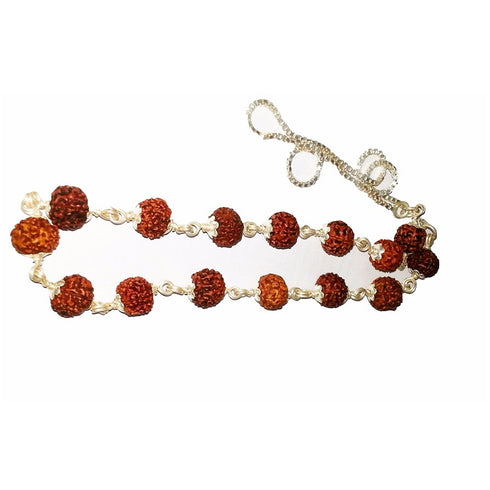 7 Face Rudraksha Kantha In Silver