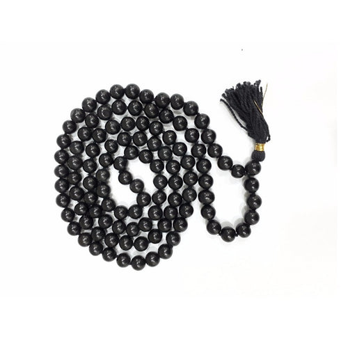 Hakik Mala Black Color 108 + 1 Beads