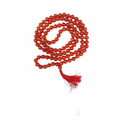 Hakik Mala Red Color 108 + 1 Beads