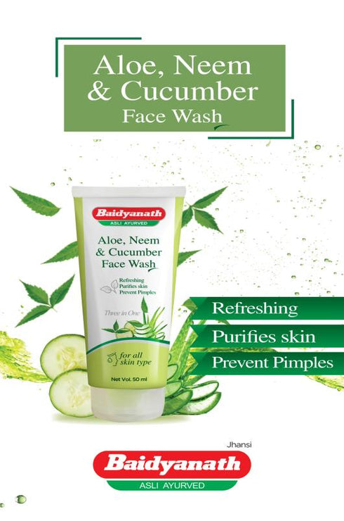 Baidyanath Aloe Neem and Cucumber Face Wash 100ml