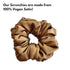 Spekta Set Of 3 Vegan Satin Scrunchies Black Leopard & Brown