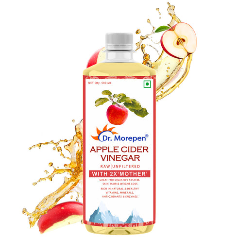 Dr. Morepen Apple Cider Vinegar with 2X Mother 500ml
