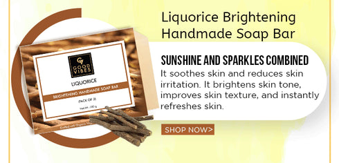 Good Vibes Liquorice Brightening Handmade Soap Bar 100g