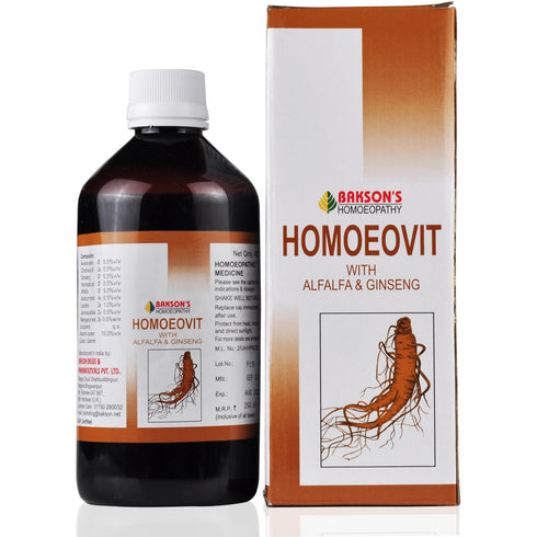 Bakson's Homoeovit with Alfalfa & Ginseng Syrup