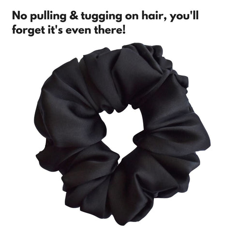 Spekta Set Of 3 Vegan Satin Scrunchies Black Leopard & Brown
