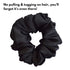 Spekta Set Of 3 Vegan Satin Scrunchies Black Leopard & Brown
