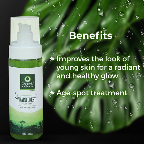 Organic Harvest Rainforest Cleanser For Irritated Skin