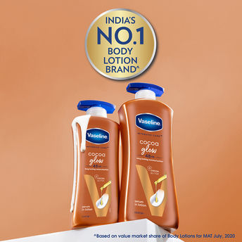Vaseline Cocoa Glow Serum In Lotion 100% Pure Cocoa and Shea Butter for Glowing and Soft Skin