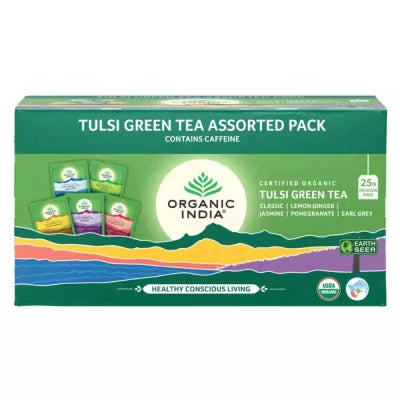 Organic India Tulsi Green Tea Assorted