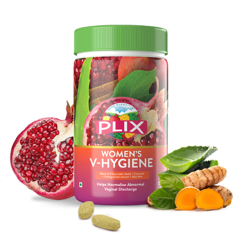 Plix Plant Based Women's VHygiene Tablet 60 Tablets Each